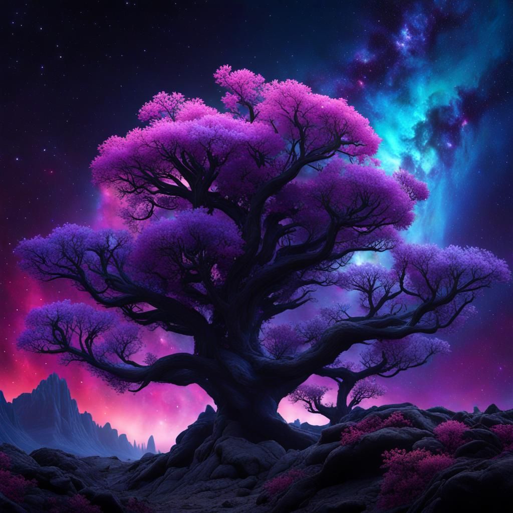 Otherworldly Galaxy Plant in Unreal Engine 5