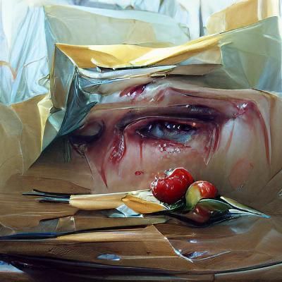 Pleading for Forgiveness: Oil Painting