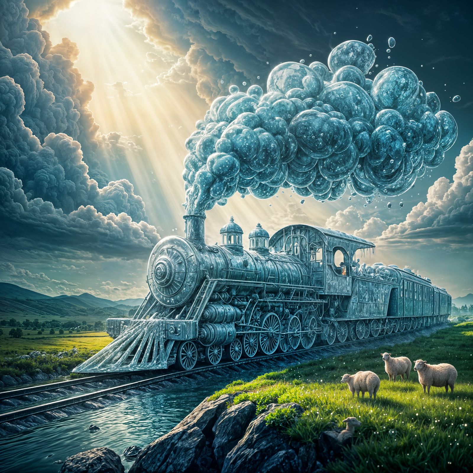 Surrealist Dream of Water and Life