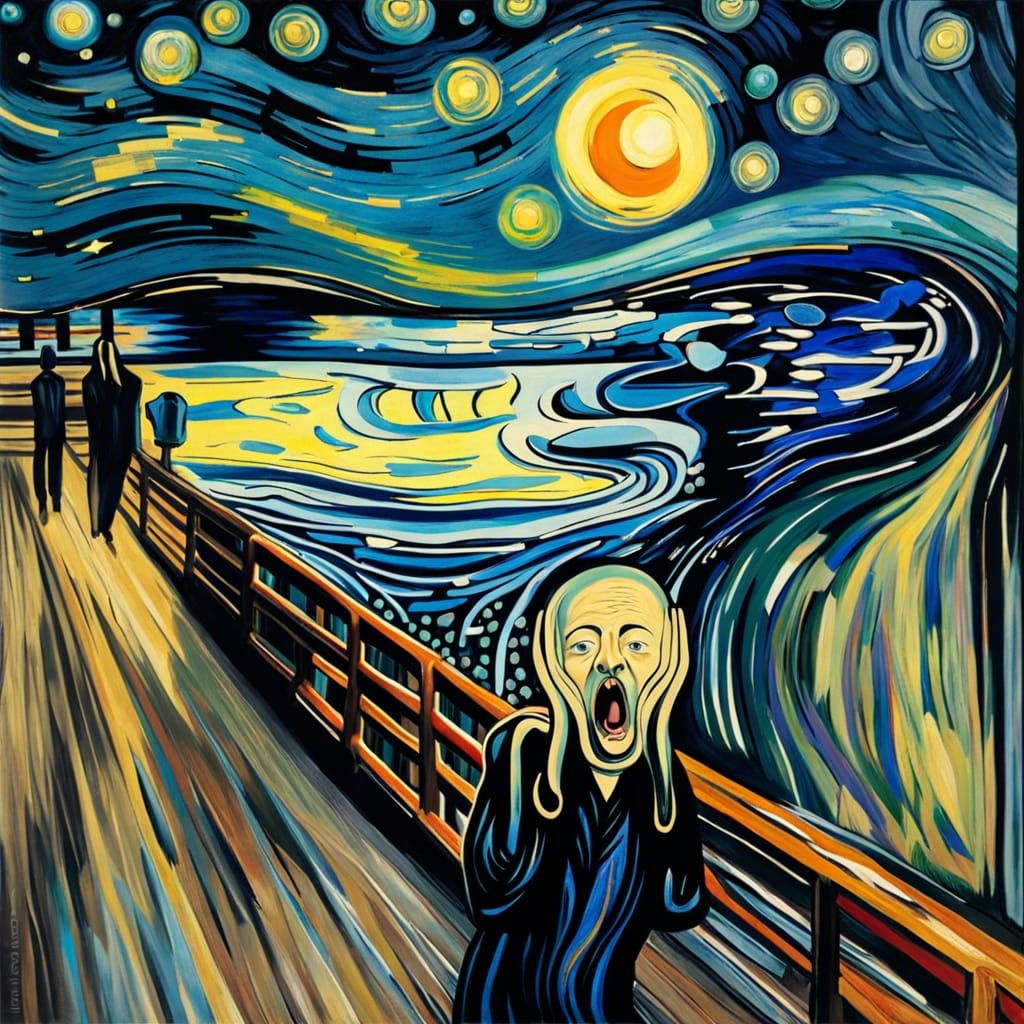 The Scream Edvard Munch and Starry Night Van Gogh