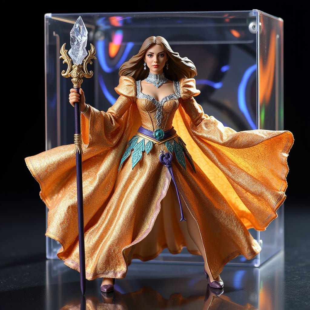 Ethereal Sorceress Action Figure in Resplendent Holographic ...
