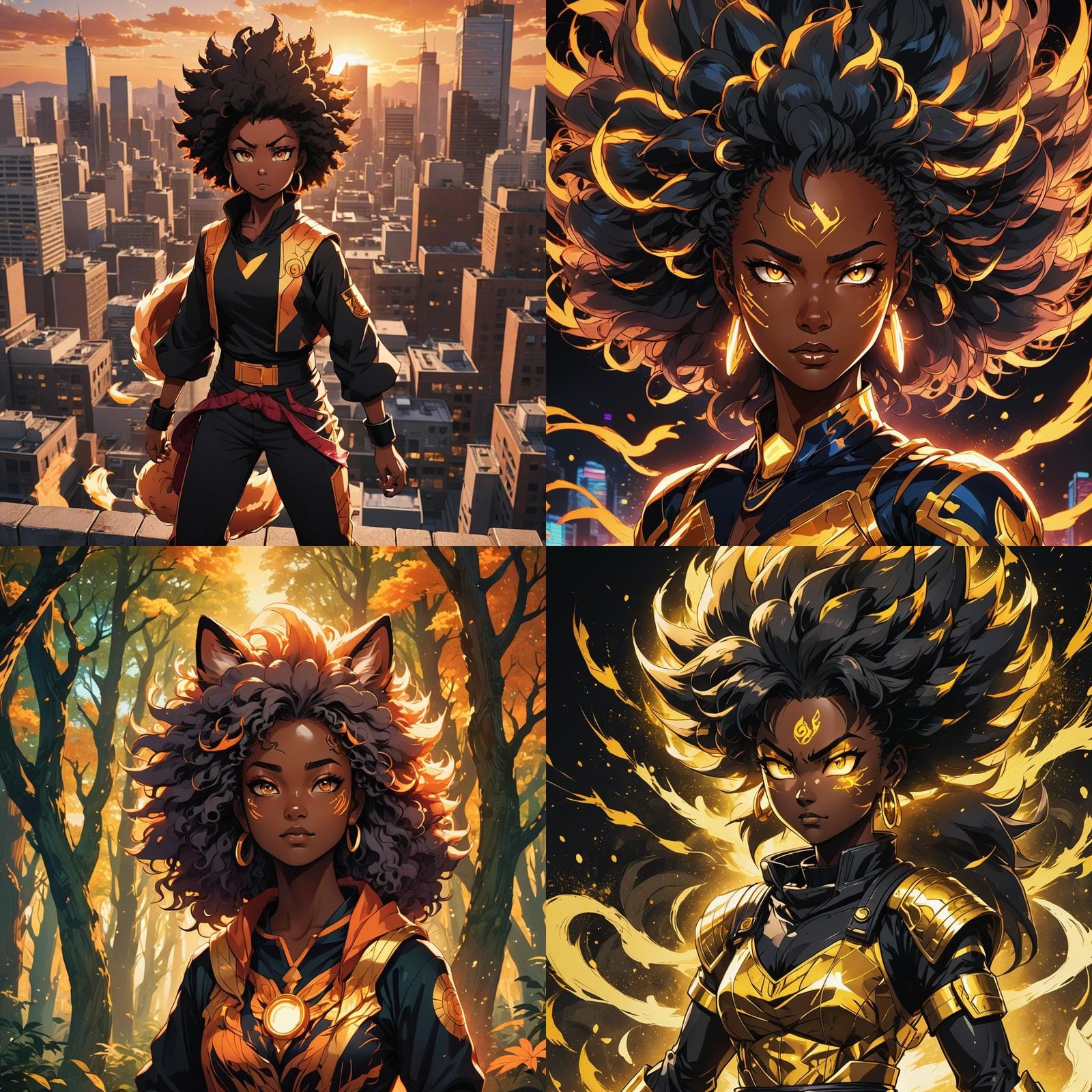 Super Saiyan Kitsune: Anime-Style Manga Scan