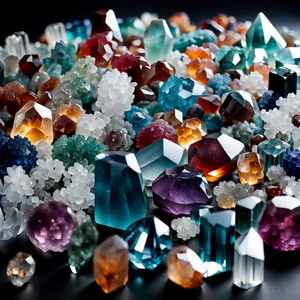 Abstract Crystalline Composition