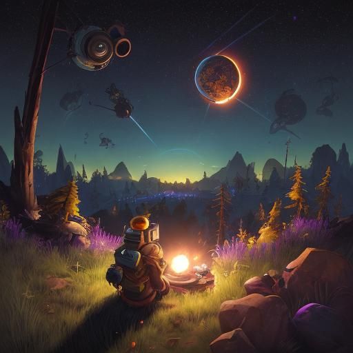Outer Wilds AI Generated Image