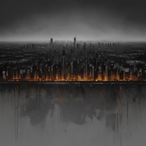 Rabbit in Military Shirt: Abstract Expressionist Art