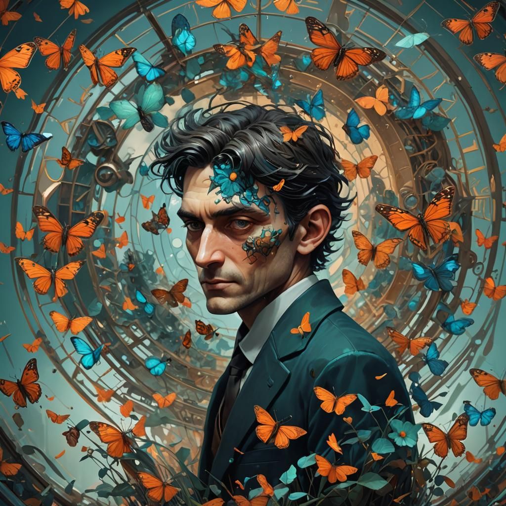 Kafkaesque Bug Morph in Hyperdetailed Style