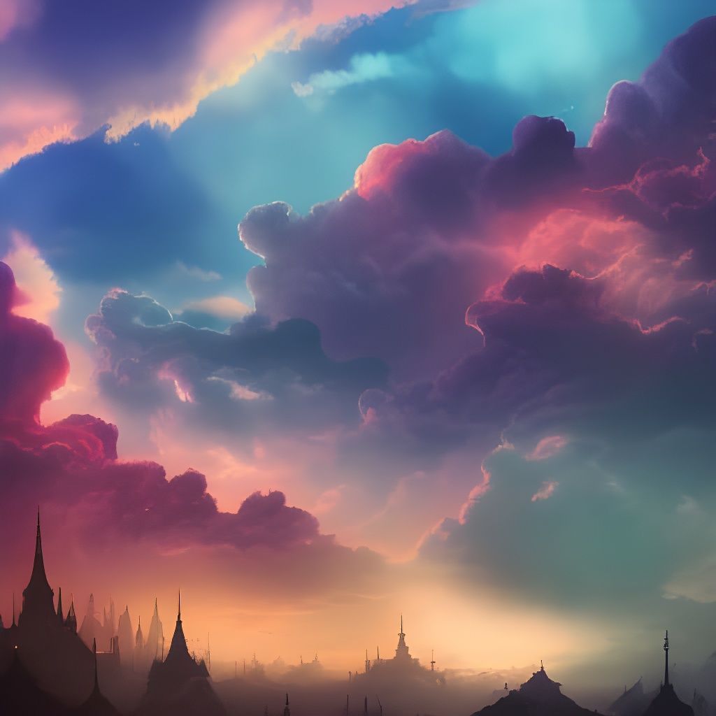 bright clouds