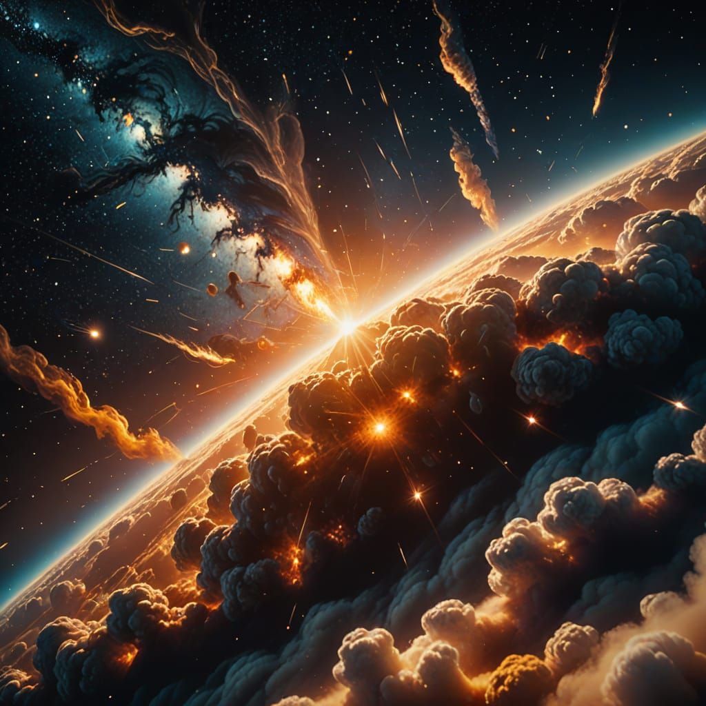 Cinematic Event Horizon in Film Noir Style