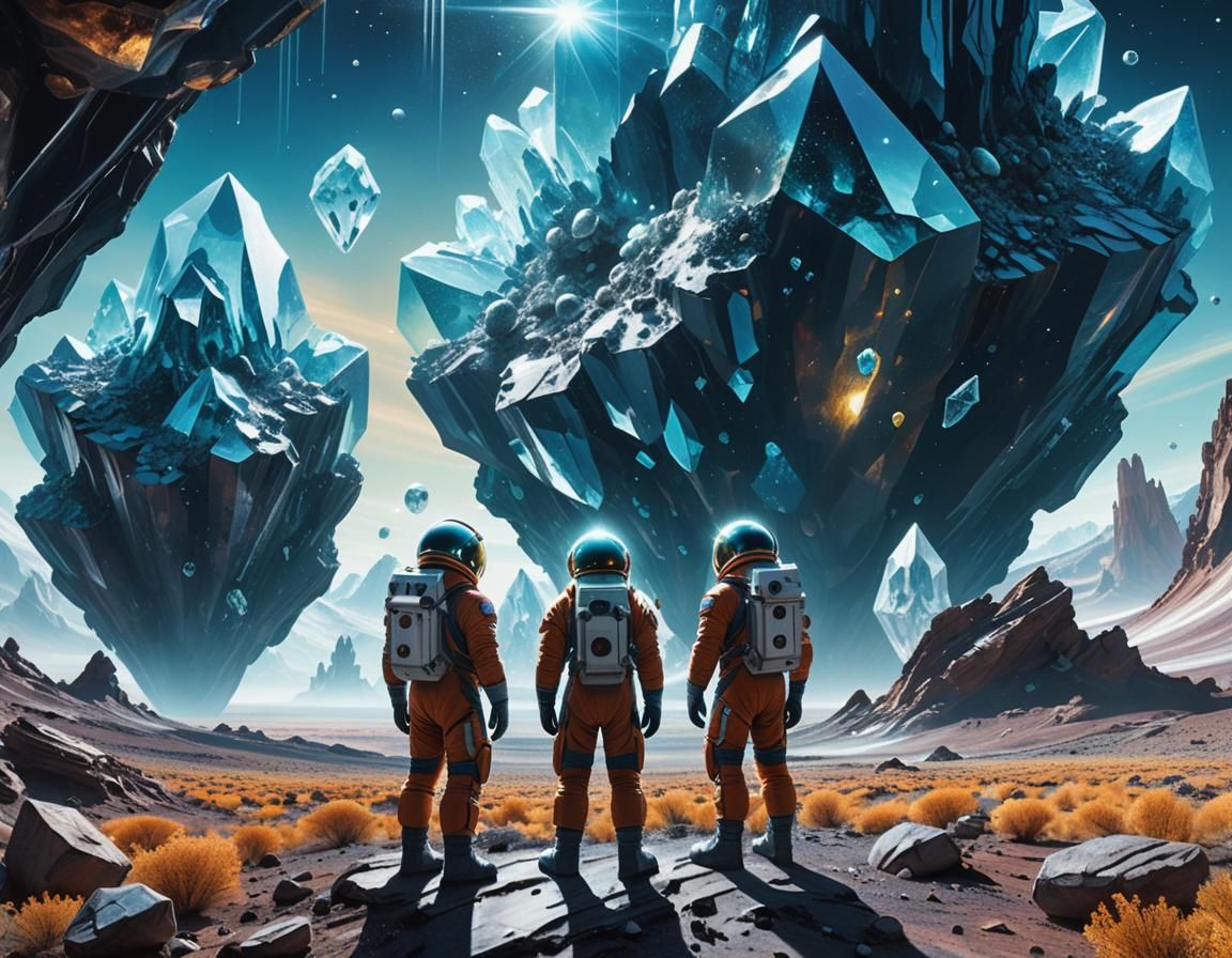 Astronauts Discover Giant Crystals on Alien Planet