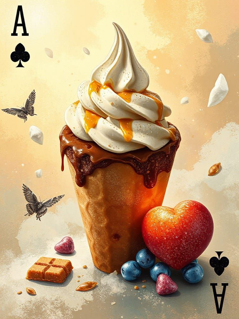 Iced Playing Card in Astral Plane Fantasy