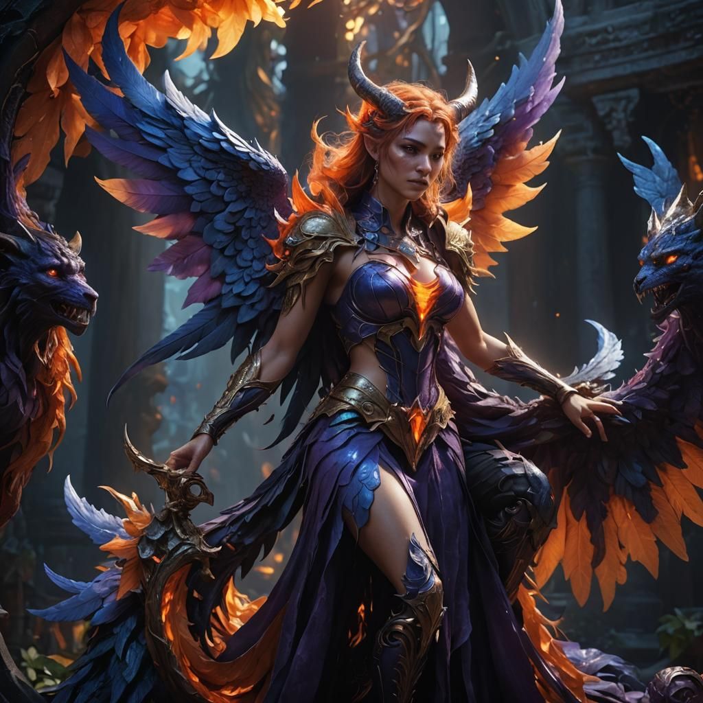 Fantasy Creature Crying in a World of Humans