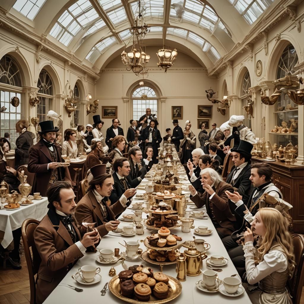 Steampunk Inventors' Tea Party in Gothic Hall