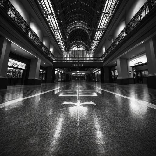 Hyperrealistic Chalk City Art on Mall Floor