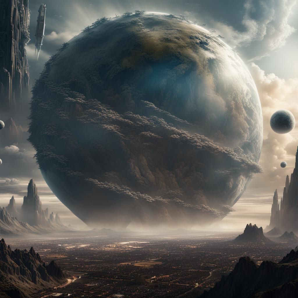 Epic Sci-Fi Battle Crushing Earth