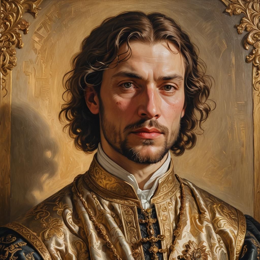 Renaissance Portrait of a Man in 16th Century Attire