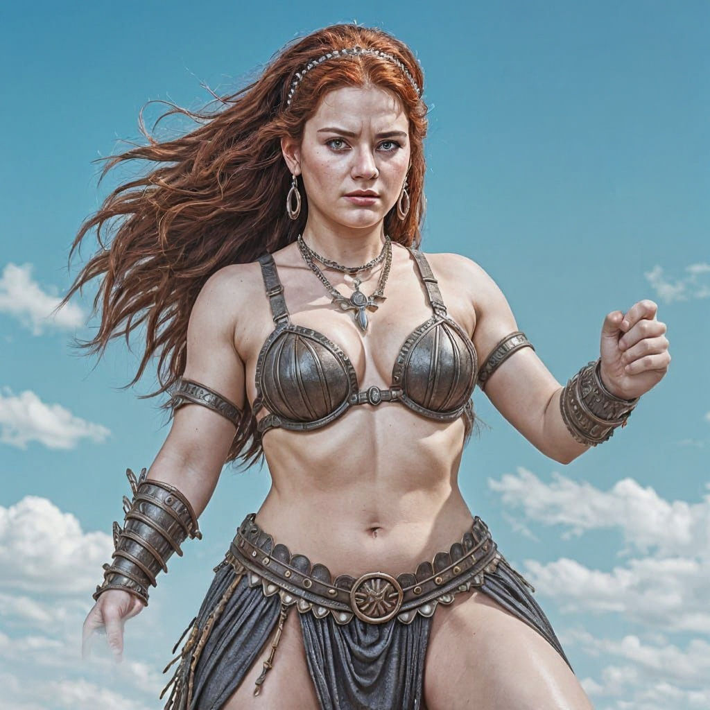 Barbarian Queen in Sword and Sorcery Style