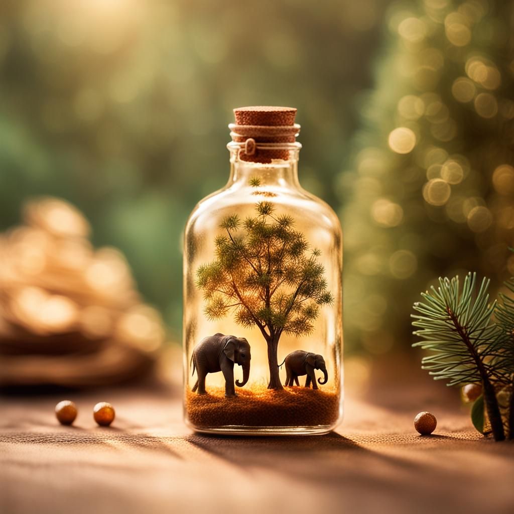 Tiny Elephant in a Bottle: Macro Photography