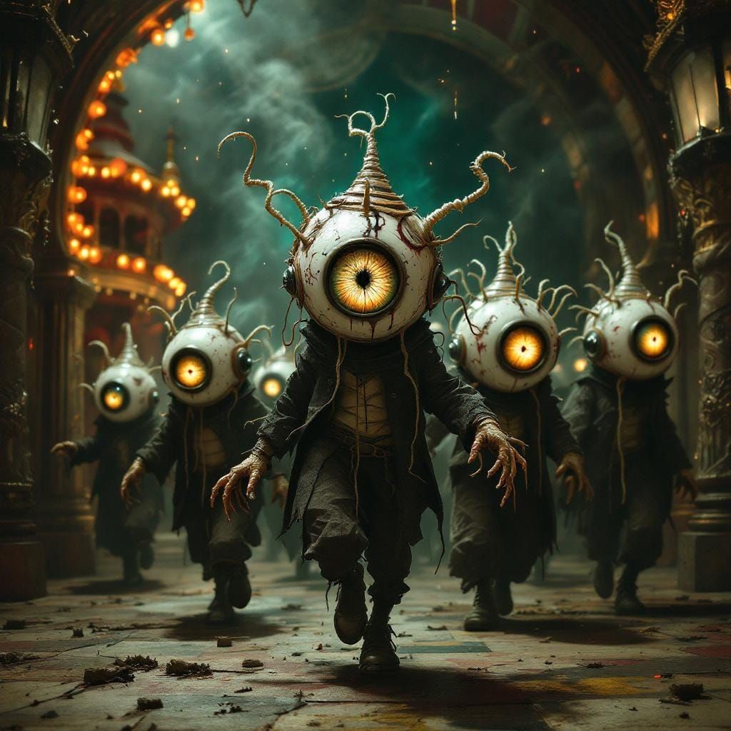 Mischievous Goblins Parade Through Cursed Carnival