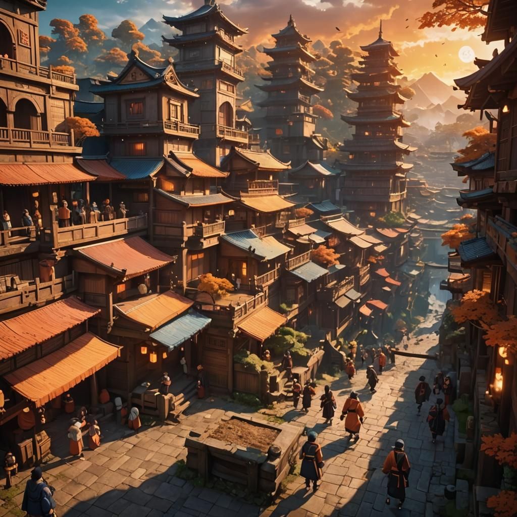 Naruto-Inspired Character in Pain Arc: Digital Matte Paintin...