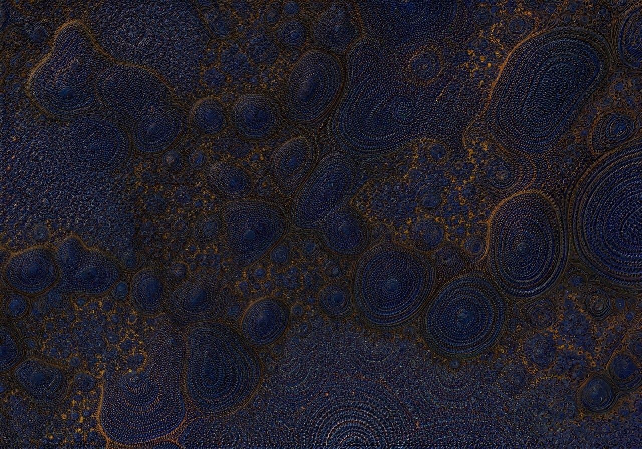 Bismuth Patterned Fractal Landscape Generation