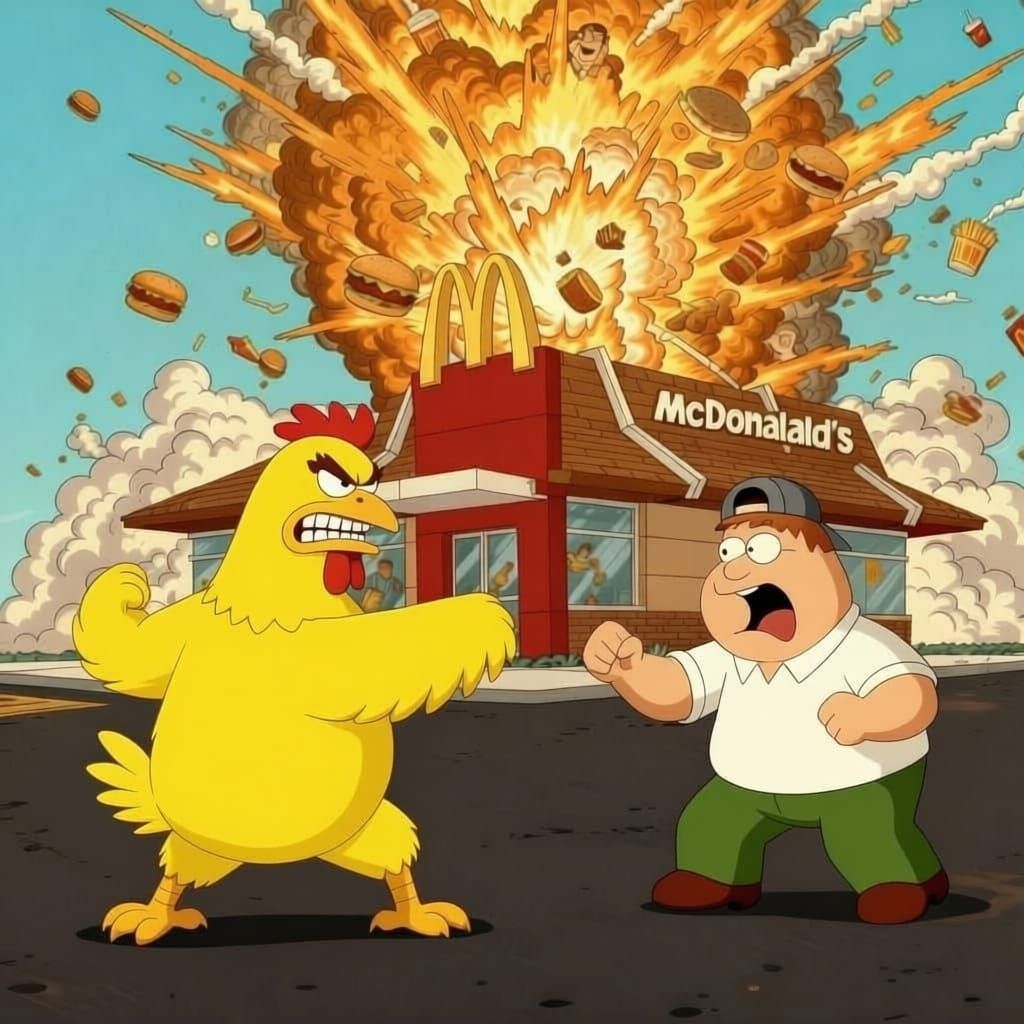 McDonald's Restaurant Explodes in Chaotic Scene