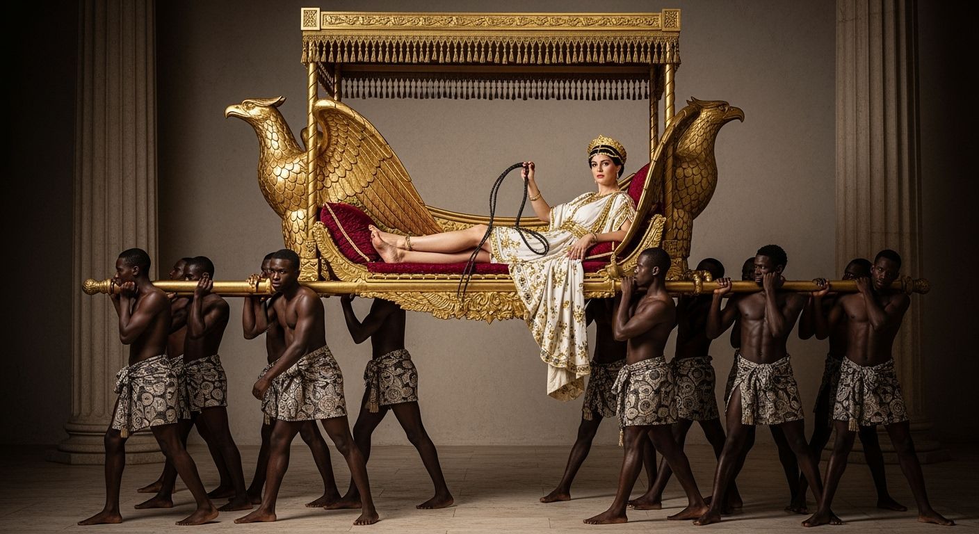 Roman Empress on Imperial Litter, Classical Style