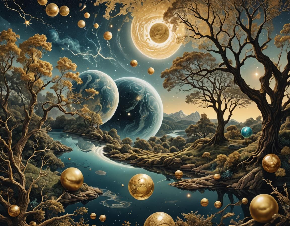 Surreal Serpent Portrait in Collage Art Style