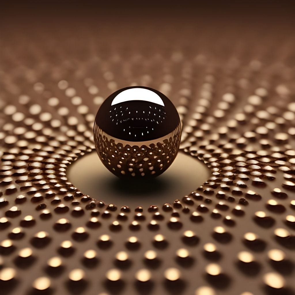 Buckyball on Penrose Floor in Pixar Animation Style