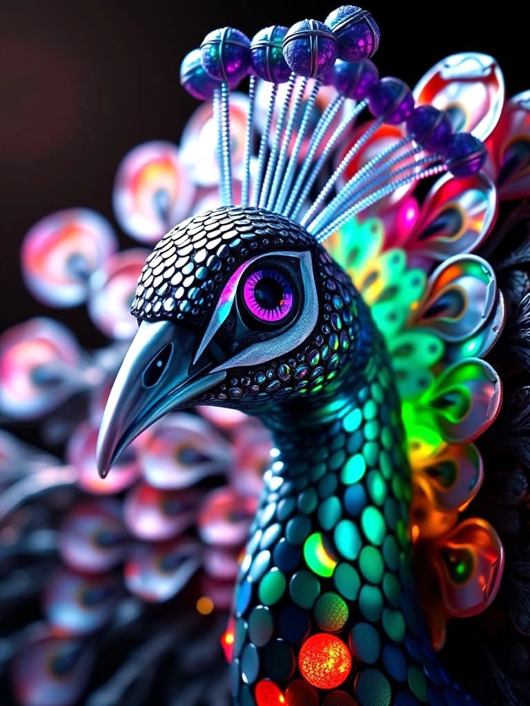 Neon Peacock