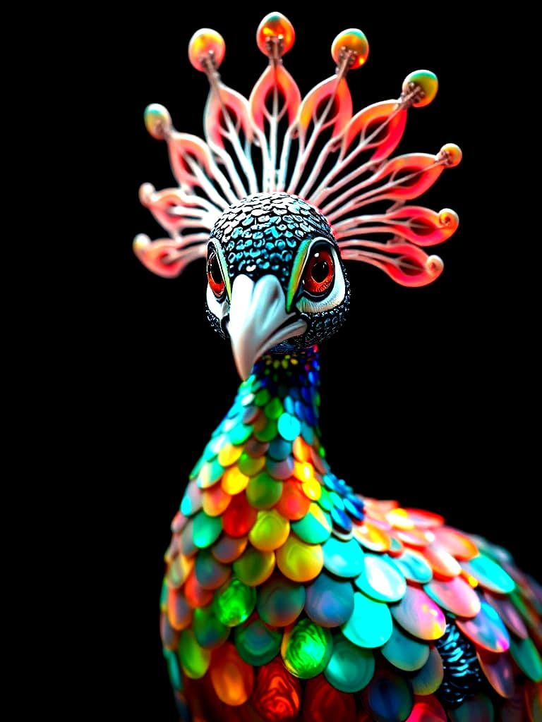 Neon Peacock