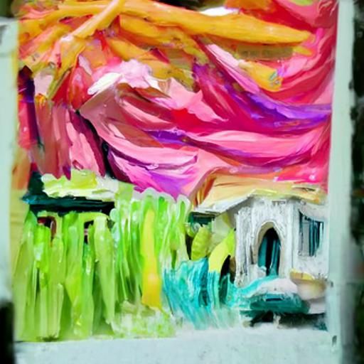 Impressionist Gouache Masterpiece in Watercolor Style