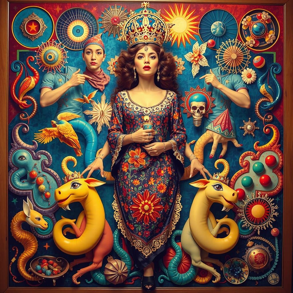 Vibrant Geometric Hallucination with Photorealistic Precisio...