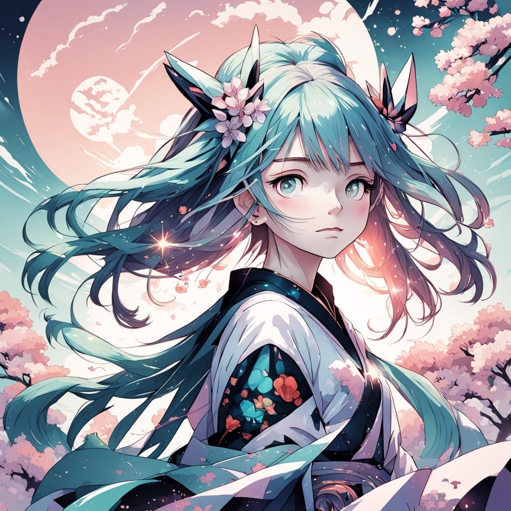 Whimsical Anime Dreams in Pastel Hues