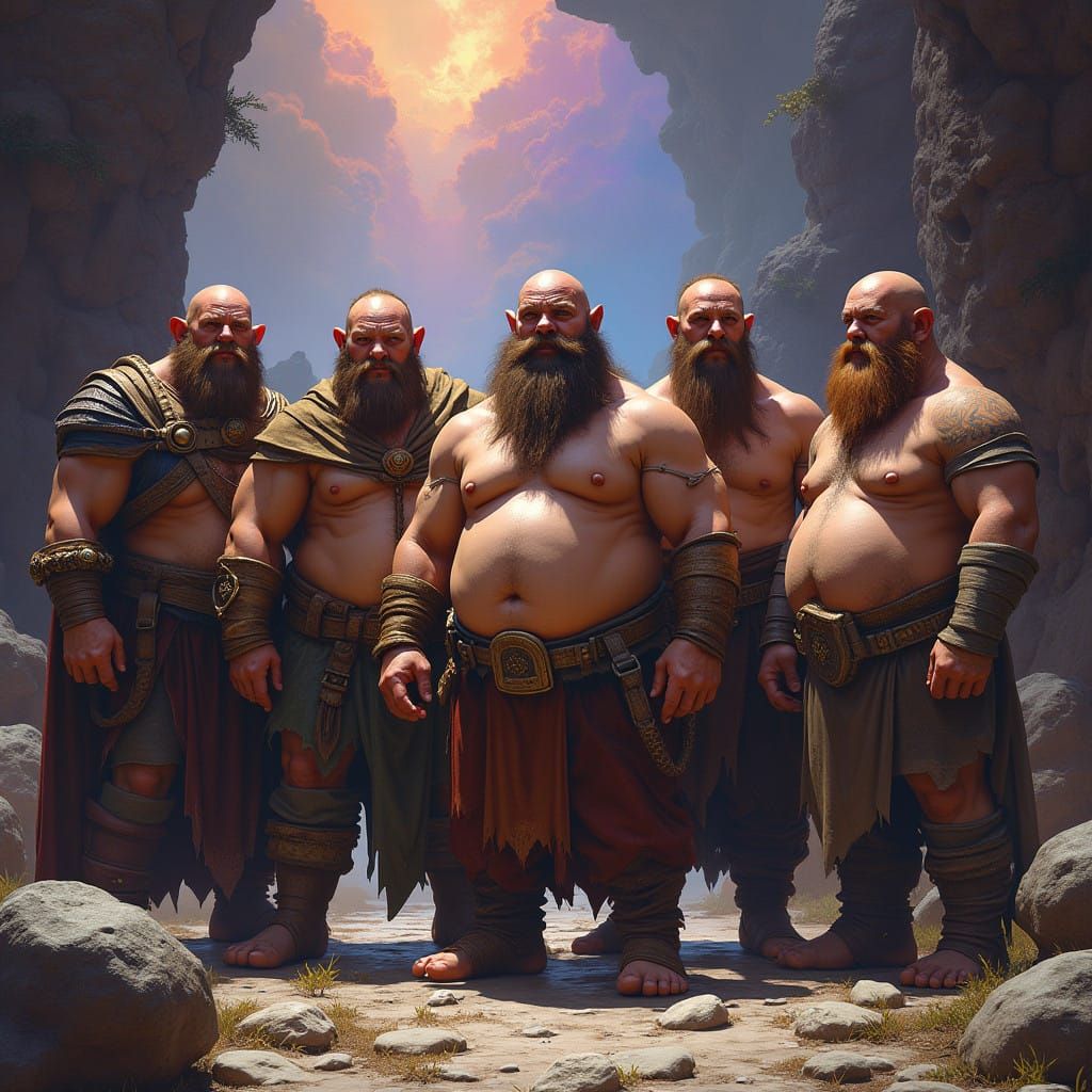 Fantastical Dwarves in Rich, Deep Colors