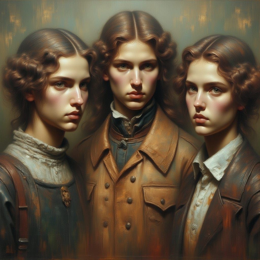 Golden Leaf Dust Portrait of a Couple