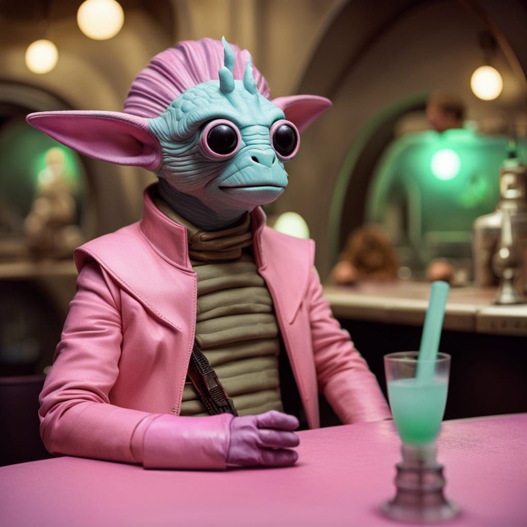 Pastel Greedo in Star Wars Cantina Pt. 2