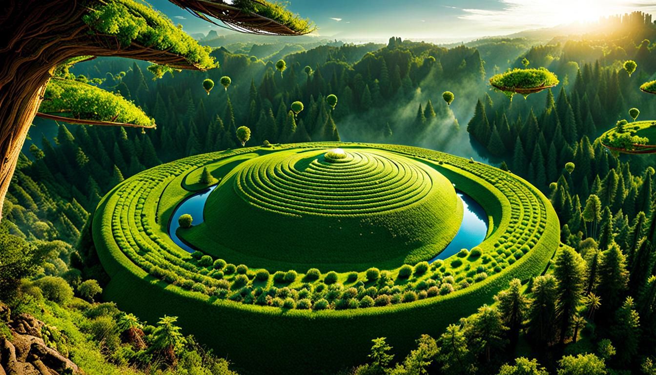 Photorealistic Planet Utopia From Space