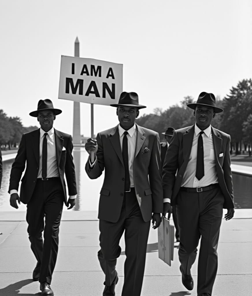 Civil Rights March: A Powerful Moment in Black and White