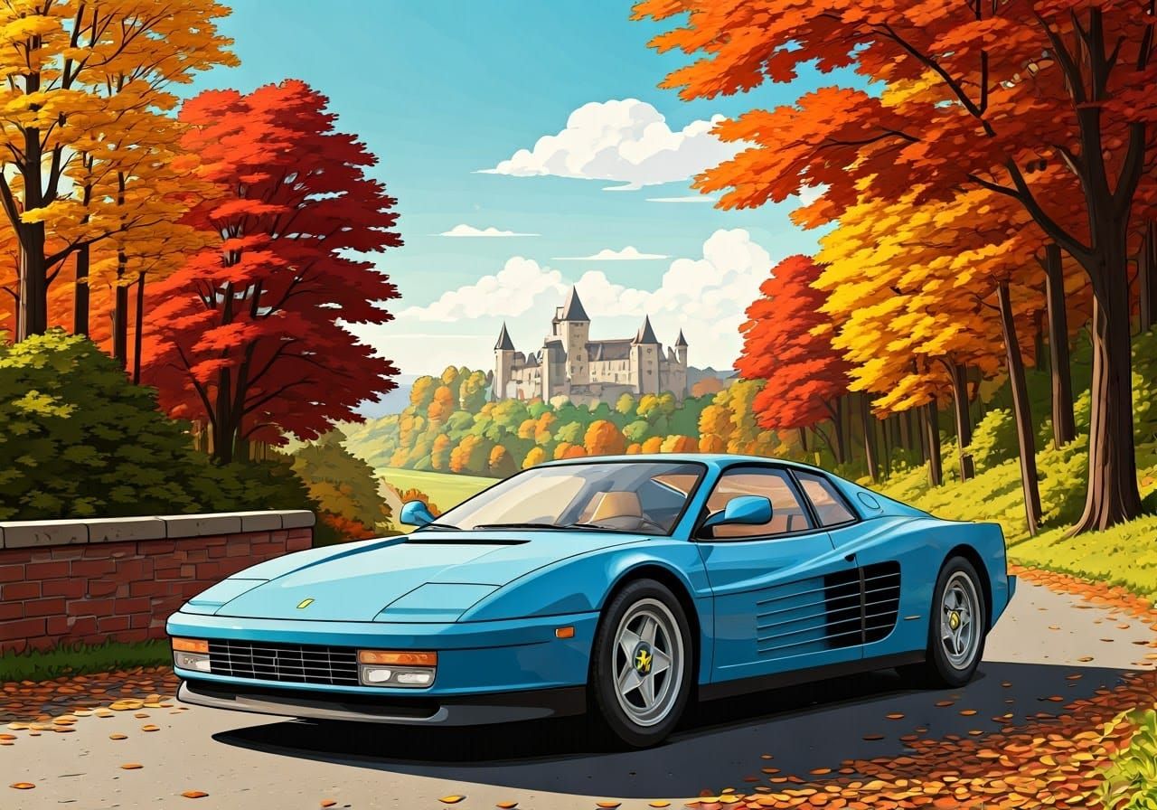 Testarossa, Castle and Autumn