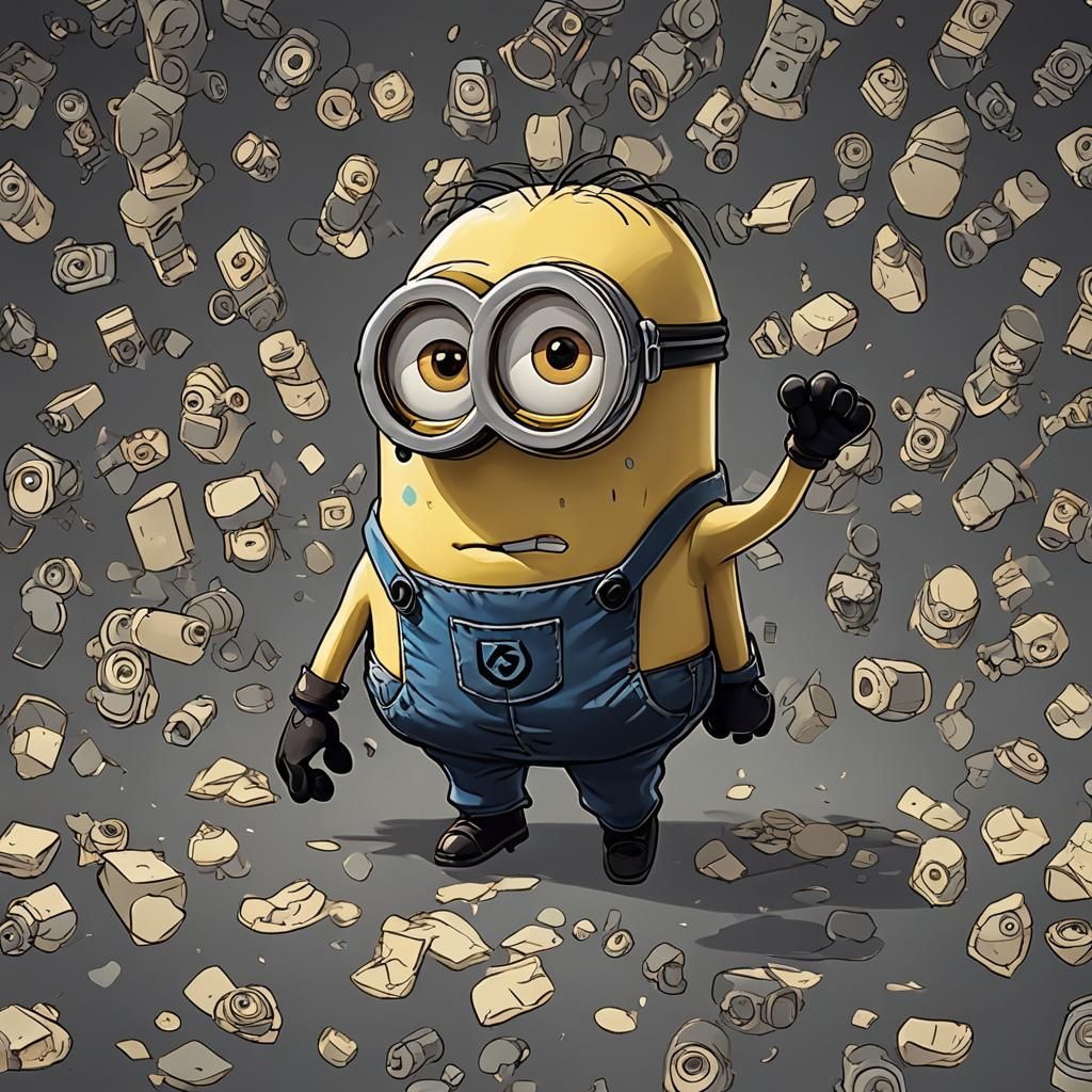 Anime Style Minion Illustration by Studio Trigger