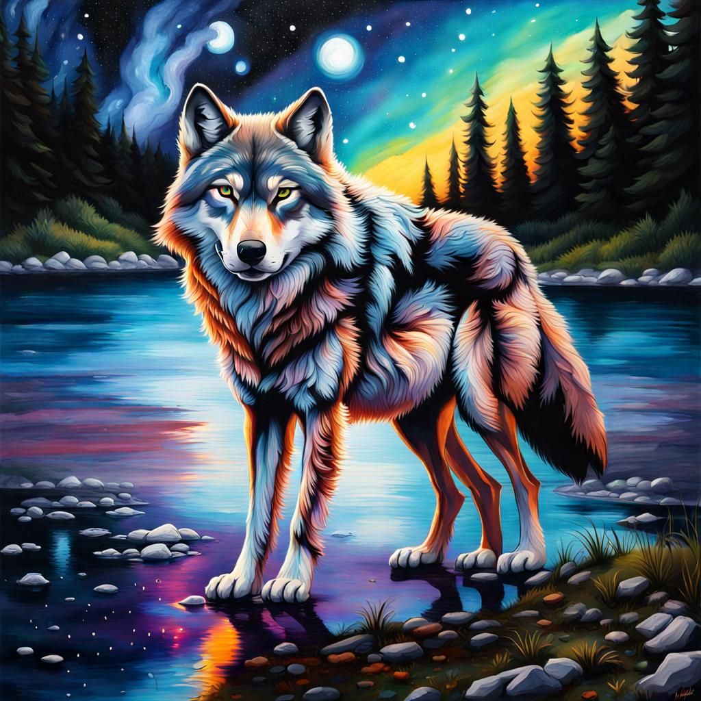 Painted wolf