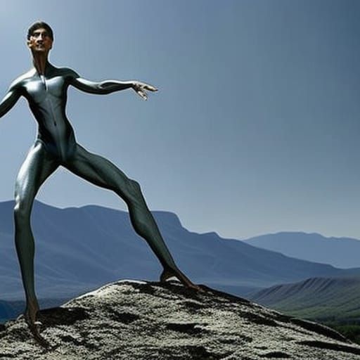 Surreal Alien Portrait in Hyperdetailed Style