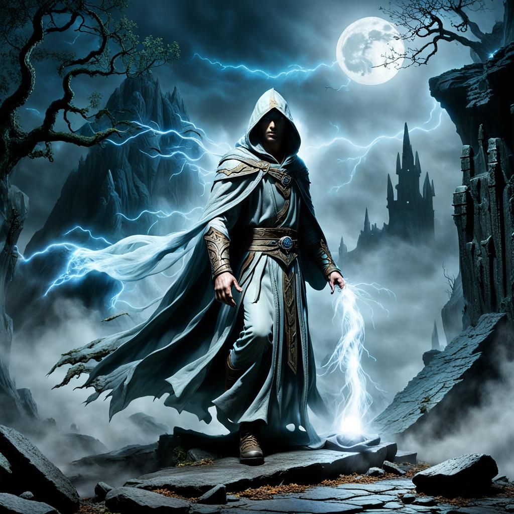 Ethereal Elf Ghost in Stone Dungeon