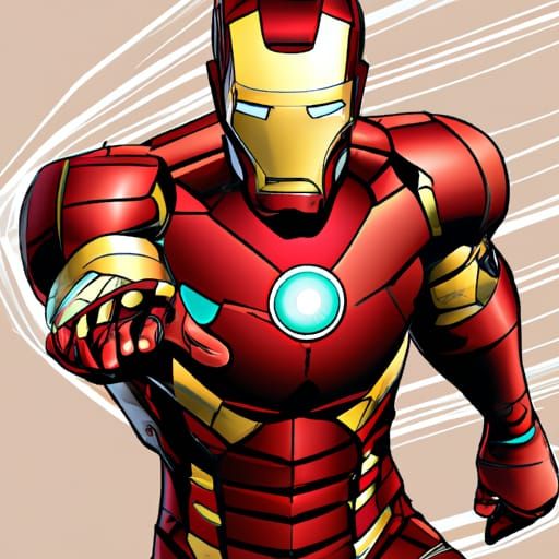 Iron Man Comic Book Art by Brooks and Mumford