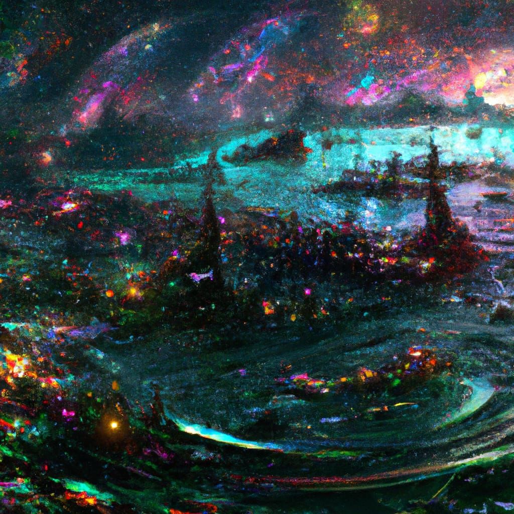 Magnificent Hyperrealistic Landscape in Deep Color