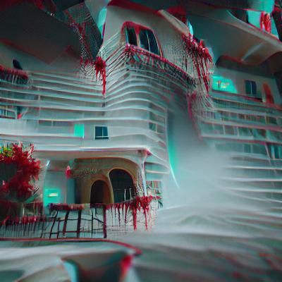 Scary Hotel Rendered in 8K 3D