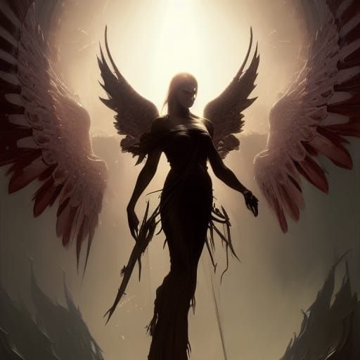 Angel of Death: Dark Fantasy Concept Art