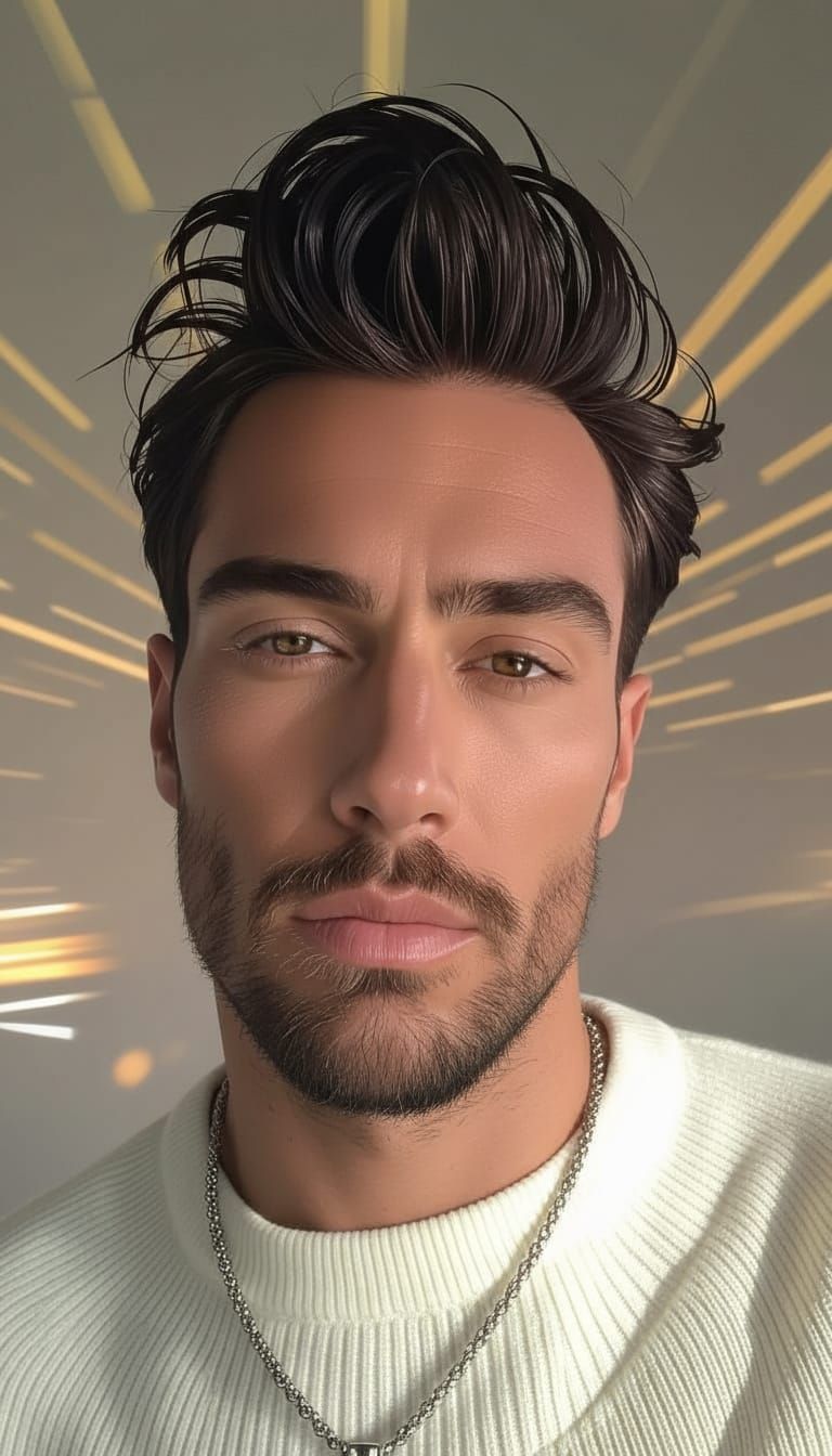 Male Model in Futuristic Fashion