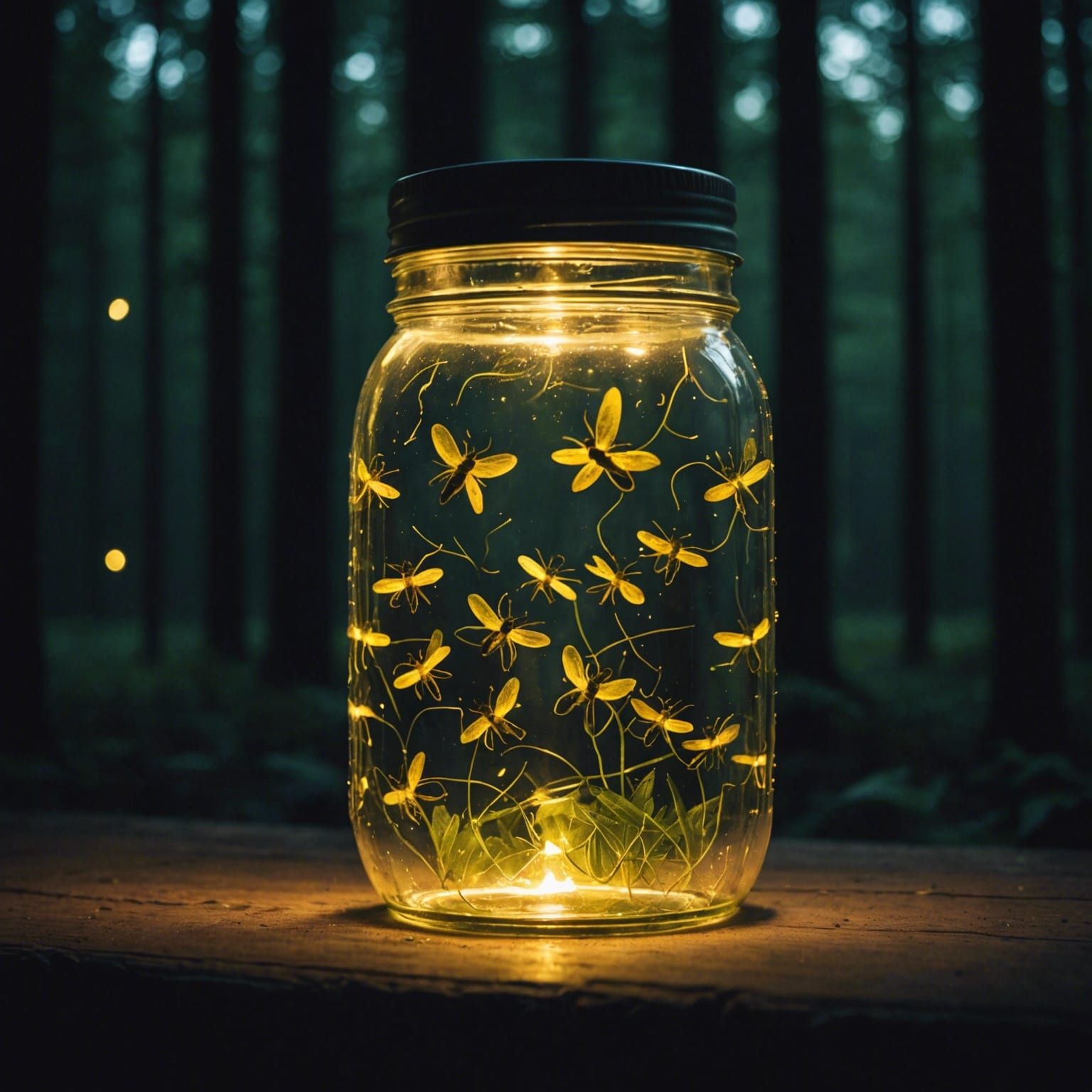 Fireflies Glow: A Mason Jar Still Life