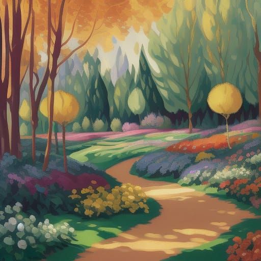 Hedgehog in Rabbit World: Fauvist Dreamscape